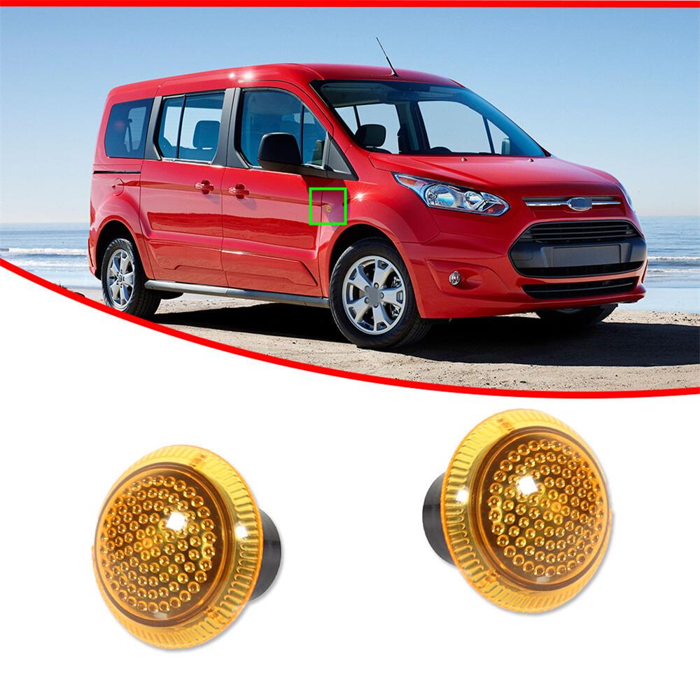 2x Янтарный боковой повторитель указателя поворота крыла для Ford Transit Connect 9T1Z13K376A