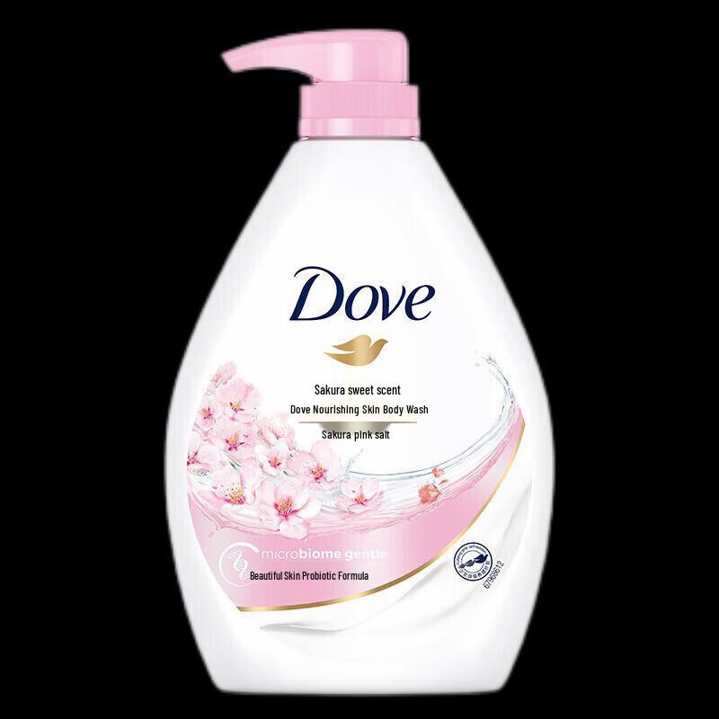Dove Sakura Scent Body Wash & Shampoo Set