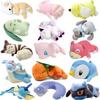 Kawaii Pokemon Sleep Cubone Slowpoke Chikorita Psyduck Lucario Piplup плюшевые игрушки-подушки Lapras Furret Dragonair Mew Peluche Doll