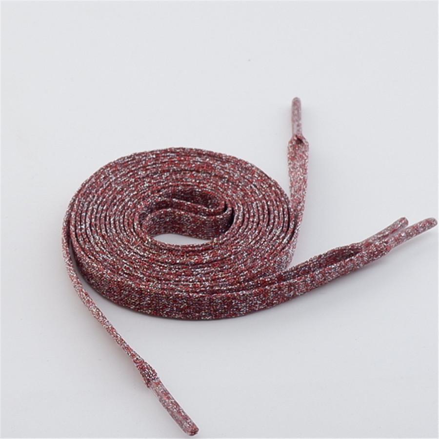 Двухслойные шнурки Starry Sky Gold & Silver с серебряными точками - блестящий ажурный вязаный дизайн