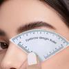 Reusable Eyebrow Shaping Ruler Adjustable Makeup Drawing Guide Eyebrow Design Ruler Portable Makeup Tool for Beginners Pros