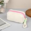 Милая и девчачья плюшевая косметичка конфетного цвета большой вместимости, сумка для туалетных принадлежностей, дорожная портативная сумка-тоут, плюшевая косметичка