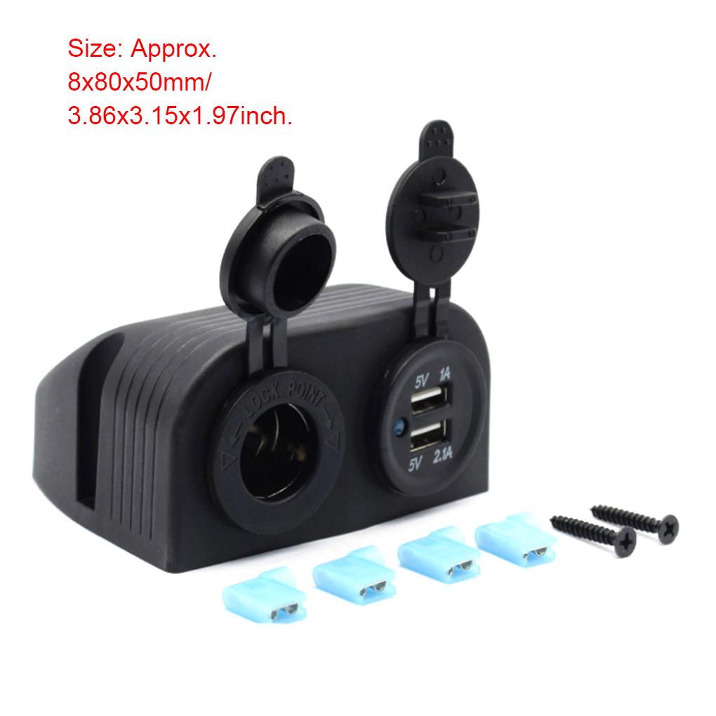 12-24 В зарядка 3.0 прикуриватель водонепроницаемый 240 Вт двойной USB автомобильный разъем со светодиодным вольтметром сенсорный переключатель для автомобиля RV лодка