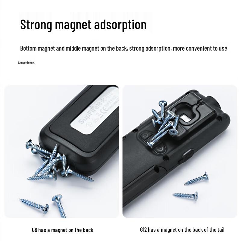 SupFire G6 USB Rechargeable Magnetic LED Work Light