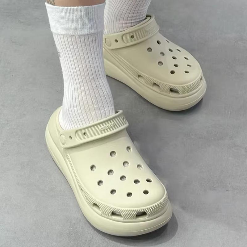 Crocs Кроксы Crush Clog Puff Удобные простые кроксы Унисекс кроксы Цвет Метеоритный Серый 207521-1WY
