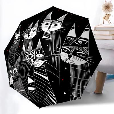 1 шт. Зонт-автомат Cat Collective, компактный складной зонт, всесезонный портативный зонт для женщин/мужчин F1124307