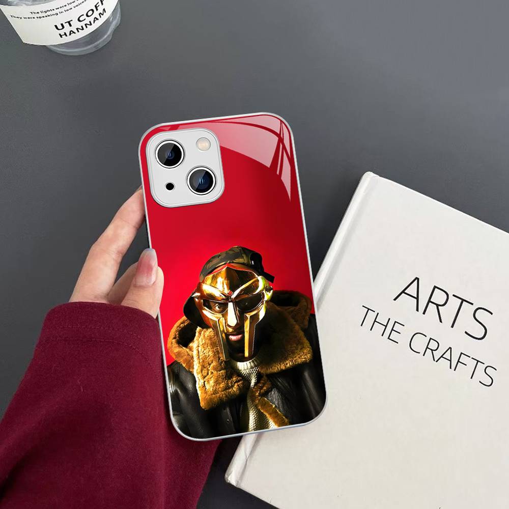 M-MF Rapper D-DOOM For IPhone 14 13 12 Mini 11 Pro XS Max X XR 14 Plus Tempered Glass Cover