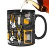 Mechanic Toolbox Set Mug Tea Cup Coffee Cup For Mechanics Mechanic Toolbox Pattern Funny Birthday Gifts Creative Ceramic Mug