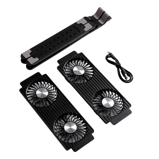 Ноутбук Радиатор Компьютер Кронштейн Подставка Регулируемая Высота Треугольная Структура Высокая Устойчивость Сильный Поток Воздуха