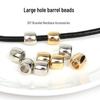 Large Hole Plastic Barrel Spacer Beads for DIY Bracelet and Necklace Jewelry Making