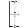 Cabine de douche - Maison Exclusive - Pliable - Verre sécurité ESG 4 mm - 100x140 cm noir