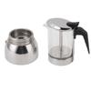 Кофеварка с двойным клапаном из нержавеющей стали, устойчивая к высоким температурам, многофункциональная, портативная для