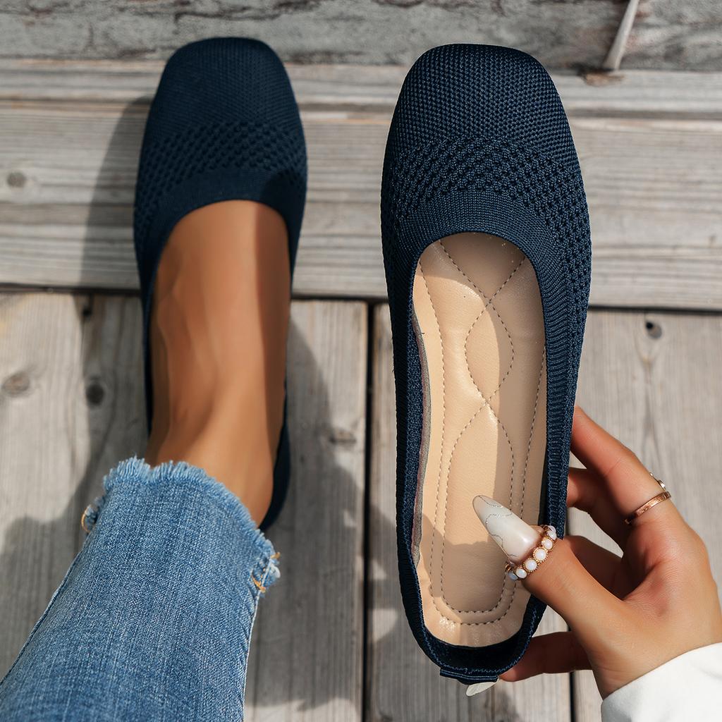 Women Flats 2024 New Spring Autumn Walking Square Top Loafers Shoes Shallow Comfortable Lolita Shoes Sneakers Zapatos De Mujer