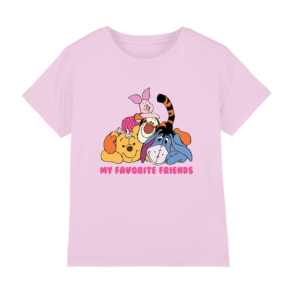 Winnie the Pooh Childrens/Kids My Favorite Friends Group T-Shirt