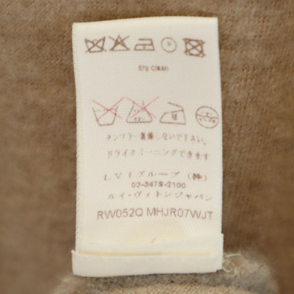 Louis Vuitton Сделано в Италии Свитер с длинным рукавом из кашемировой смеси M Коричневый Женский Б/у