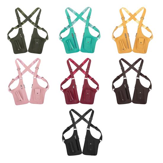 Кошелек-броня из искусственной кожи, регулируемая подмышечная плечевая кобура, нагрудный кошелек, кошелек против карманников, сумка для телефона для мужчин, для путешествий, кемпинга, пеших походов