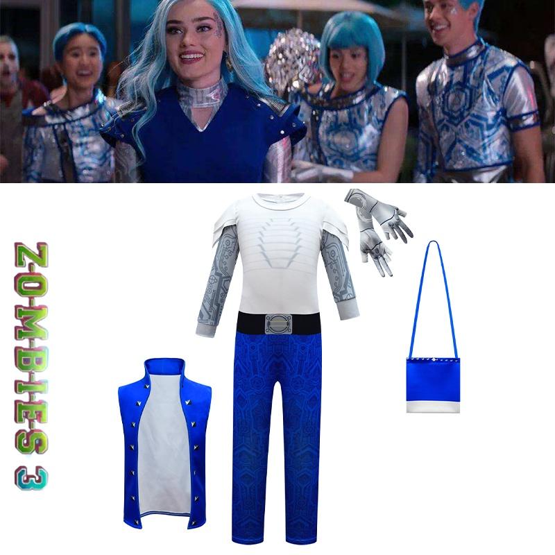 Bright And Durable Zombie 3 Alien Cosplay Costume For Kids Perfect For Halloween And Carnivals