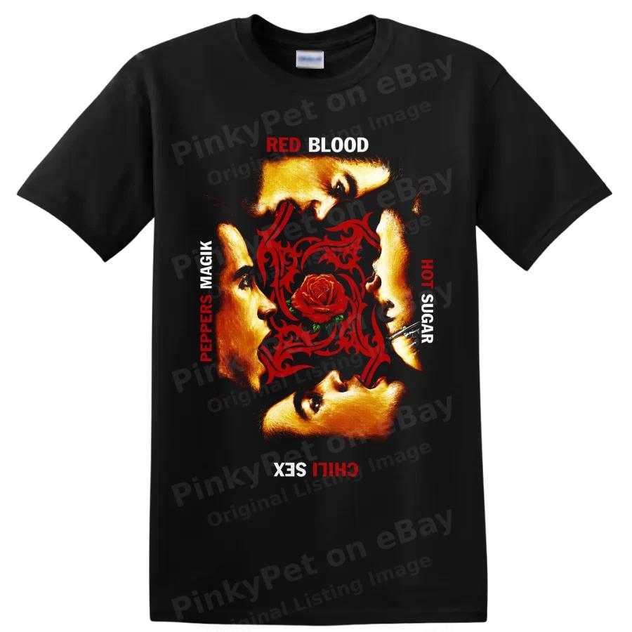 Red Hot Chili Peppers Blood Sugar Розовый Футболка Рок-группы Музыкальный Фан Футболка Графическая