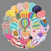 50 Hot Air Balloons Doodle Cartoon Fresh PVC Creative Guka Waterproof DIY Skateboard Water Cup Suitcase Sticker