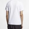 Nike Спортивная футболка с большой галочкой, мужские топы, белые AR5192-103