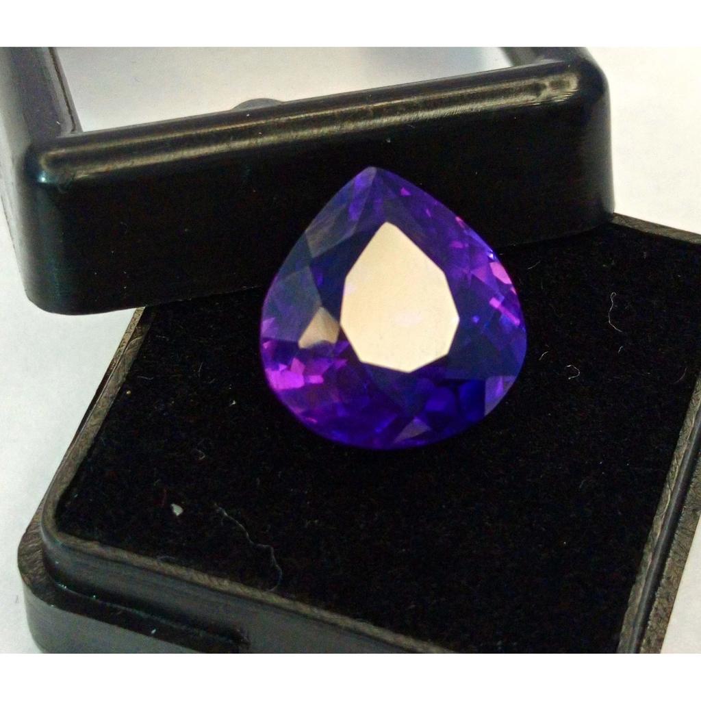 Natural Purple Pink Sapphire 10-12 Ct Pear Cut Certified Stunning Gemstone