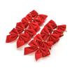 12X Christmas Tree Bow Baubles Party Garden Bows Ornament Mantel Home Decor