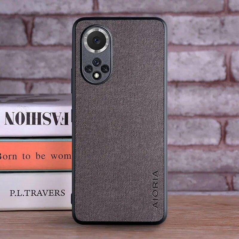 Чехол для Honor 50 Pro SE, роскошный текстильный кожаный чехол из мягкого ТПУ, жесткий чехол для телефона huawei Honor 50 Pro, чехол