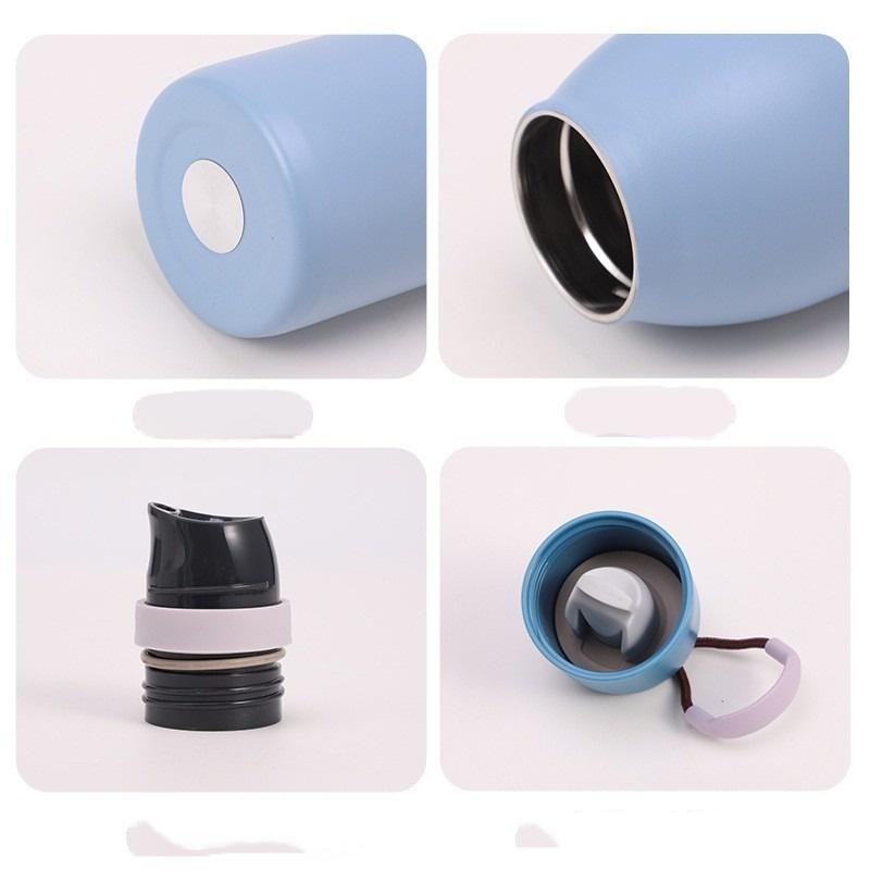 JUSTINLAU 18oz/24oz Vacuum Flask Portable Thermos Cup Stainless Steel Vacuum Cup Cold&Hot Sport Pot Car Cup Travel Mug