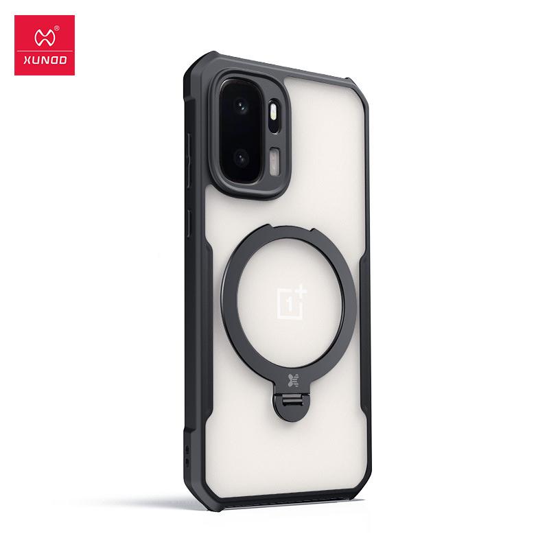 For OnePlus Ace 6 Ultra Case XUNDD Luxury Casing Matte Transparent Phone Cover Shockproof Protective Cases With Magnetic Ring Holder