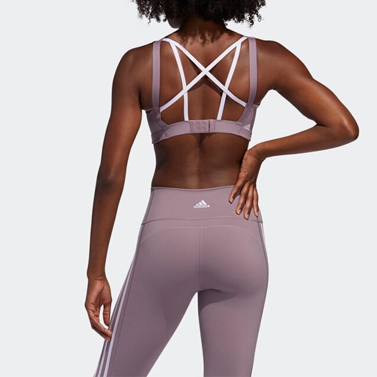 Adidas Sfi Alpha Bra High-Intensity Training Sports Bra Women Underwear Purple FJ7264