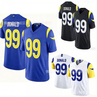 Rams 99 Donald Football Jersey 3rd Gen Blue White Mens Sports Shirt