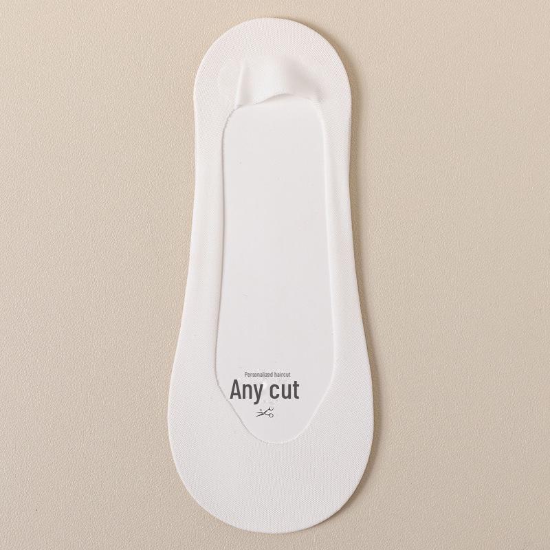 Женские ультратонкие нескользящие летние носки-лодочки: Чистый хлопок, мелкий, с надежной пяткой, подходит для высоких каблуков