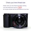 Мини-конвертер FotoZ с макро для Sony Mark, совместимый с китовым объективом и PZ OSS II 40.5 мм 0.75x широкоугольный ZV-1F, ZV-E10, ZV-E10 II, A6400,