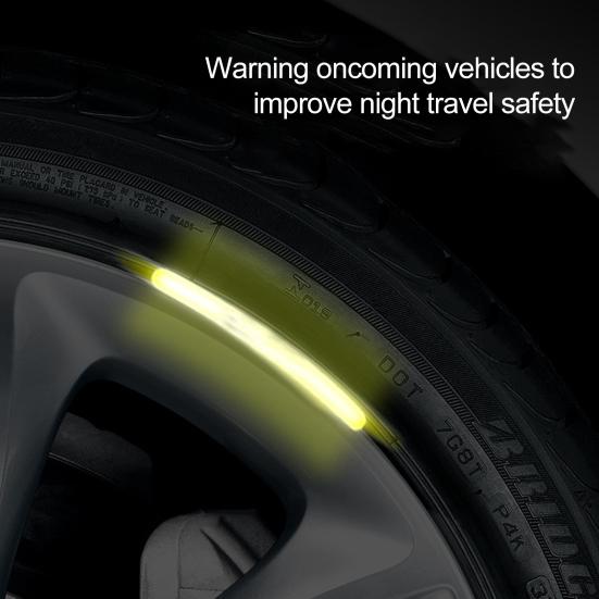 Car Accessories Wheel Sticker Reflective Stripe Waterproof Car Accessories Wheel Hub Sticker Driving Tape
