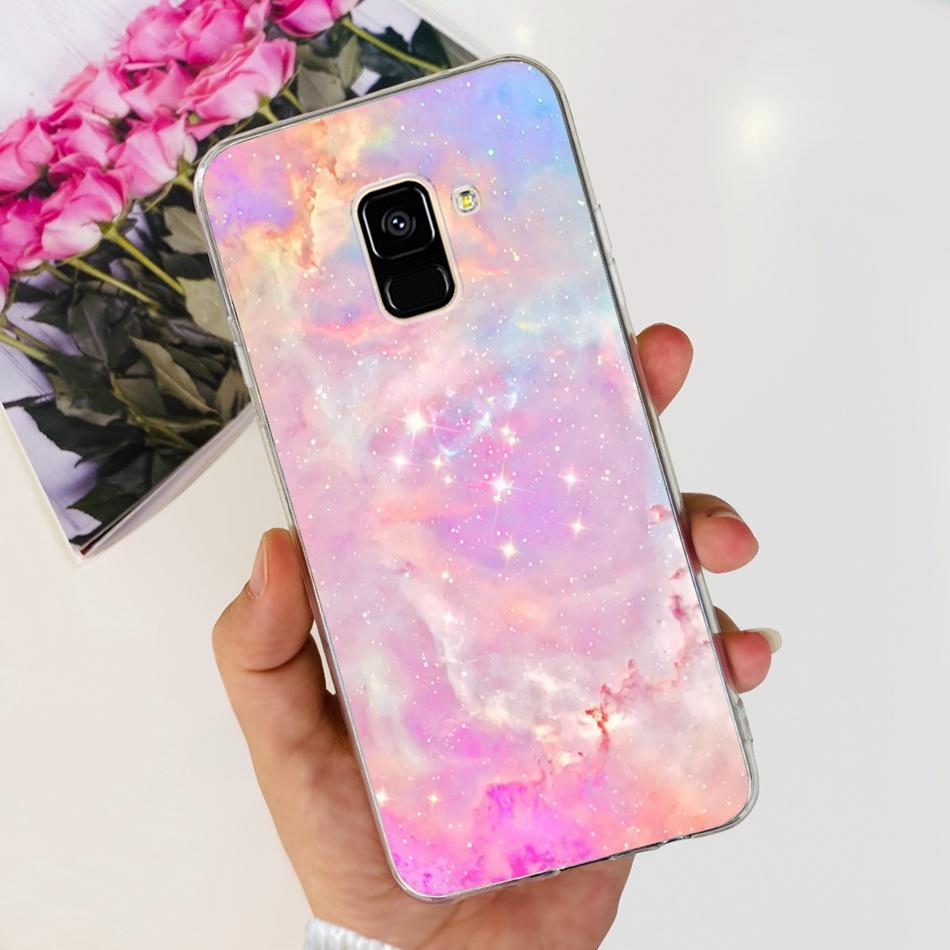 Для Samsung Galaxy A8 (2018) / A8+ (2018) Мягкий силиконовый TPU чехол SM-A730F A530F для Samsung A 8 A8 Plus, милые чехлы с мультяшными пандами
