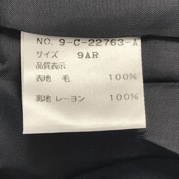 Сделано в Японии/M'S GRACY/Комплект из двух предметов/Юбка до колена/На полной подкладке/9AR/Серый/Цветочная вышивка/Костюм/Жакет(ИСПОЛЬЗОВАЛ)