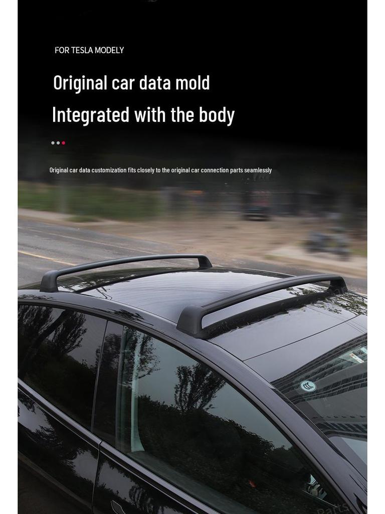 Поперечины для багажа с замком Tesla Model Y - Алюминиевая стойка для перевозки и Мод-аксессуары