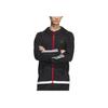 Adidas Баскетбольная куртка FW24 с капюшоном на молнии, модная универсальная мужская куртка, черная JL7586