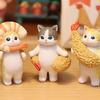 Фигурка кошки Креветка Кот 5-элементный набор Миниатюрная фигурка Интерьерный подарок, популярные игрушки в Корее