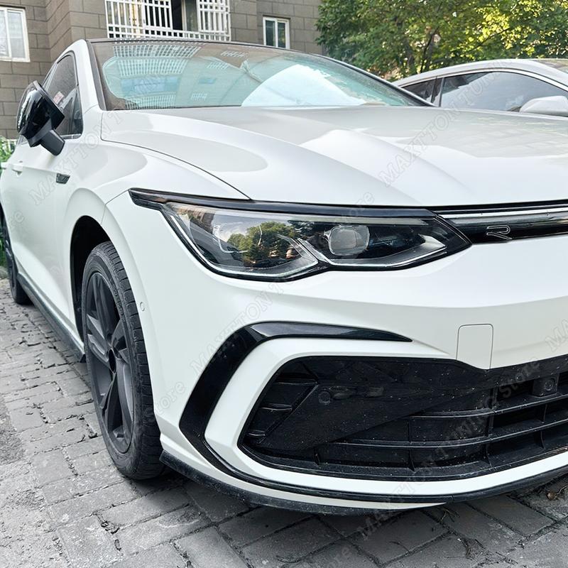 Для VW Golf MK8 -2024 GTI GTD GTE R R-LINE TSI TDI Накладки на фары, накладки на брови, сплиттеры, наклейки, крышки, ABS аксессуары