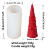 3D Santa Claus Relief Cylindrical Candle Silicone Mold Snowman Reindeer Christmas Tree Silicone Candle Molds Christmas Gift