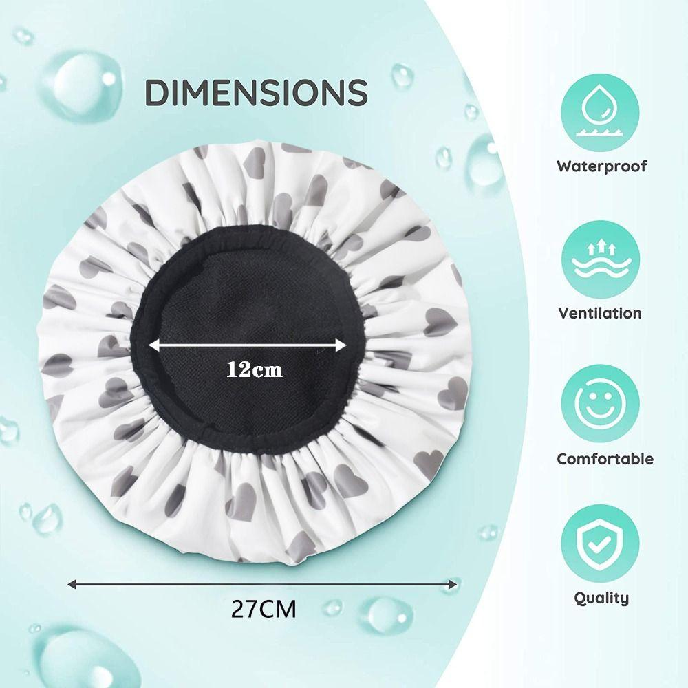 Showering Accessories EVA Exterior Bathroom Products Hair Beanie Bonnet Bath Hair Caps Shower Cap