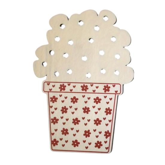 1/2/3Pcs Wooden Flower Arrangement Board DIY Handmade Flower Holder Nature Floral Plant