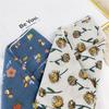 Pastoral Style Cotton Linen Square Scarf Head Scarf Floral Kerchief Scarf Hair Band  Spring Summer
