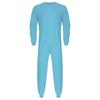 Unisex Anti Strip Adaptive Jumpsuit Crew Neck Long Sleeve Back Zipper Long Pants One Piece Romper