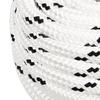 152783 vidaXL Braided Boat Rope White 16 Mmx25 M Polyester