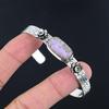 Mothers Day Deal Purpurite Stone Wife Flower Boho Bangle Jewelry Sterling Silver