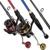 Telescopic Fishing Rod 5.0:1 Speed Metal Spool Fishing Reel Bass Freshwater Saltwater Outdoor Travel Fishing Tackle Rod Combo