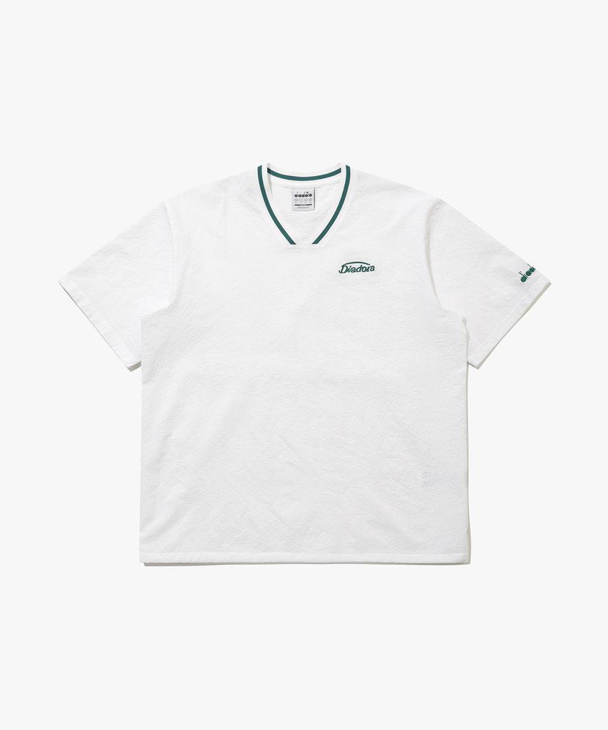 Diadora Воздушный присос Короткий рукав Трасса Небесно-белый
