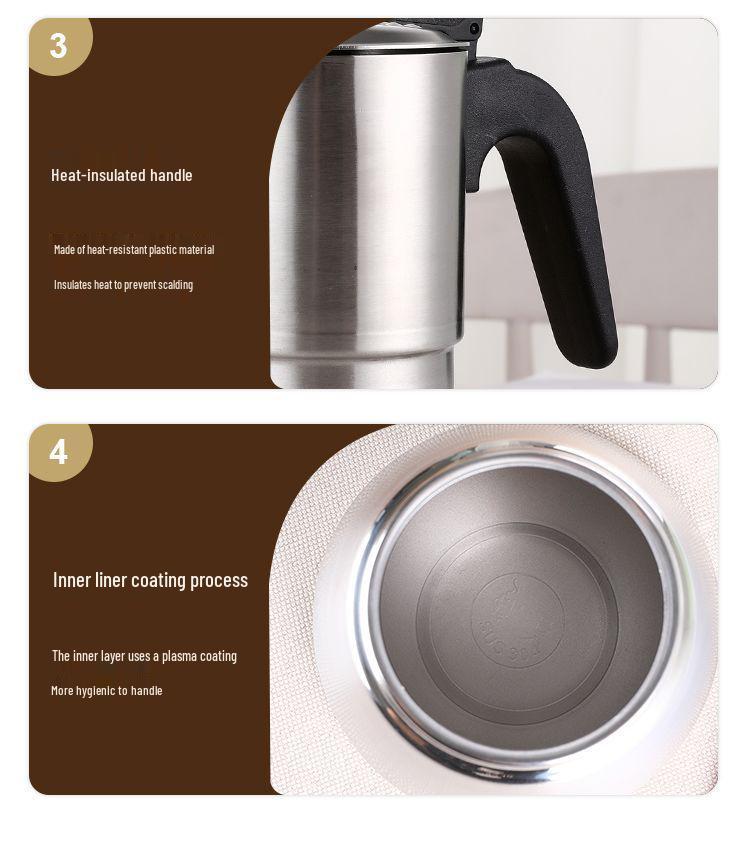 Итальянская гейзерная кофеварка из нержавеющей стали 304 - Кофеварка для эспрессо и капельного кофе под высоким давлением